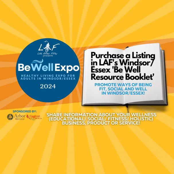 BWE2: Purchase a listing in our Be Well Expo Resource Booklet